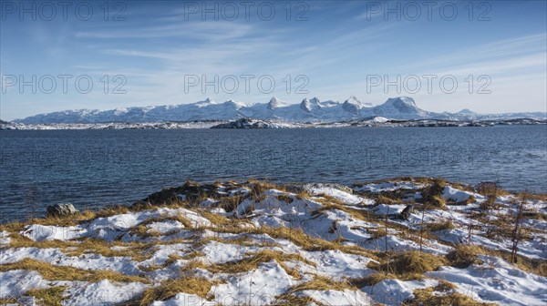 Snowy mountain range Seven Sisters