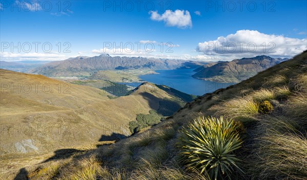 View of Lake Wakatipu and Mountain Range The Remarkables
