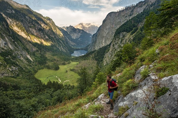 Hiker on the Roethsteig