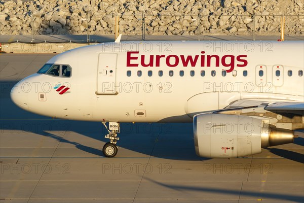 An Airbus A319 of Eurowings with the registration number D-ABGN at Munich Airport