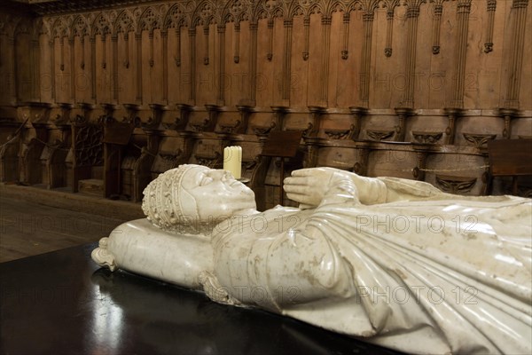 Tomb of Pope Clement VI inside Saint Robert abbey