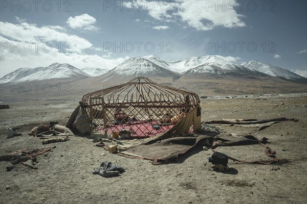 Wooden frame of your traditional yurt