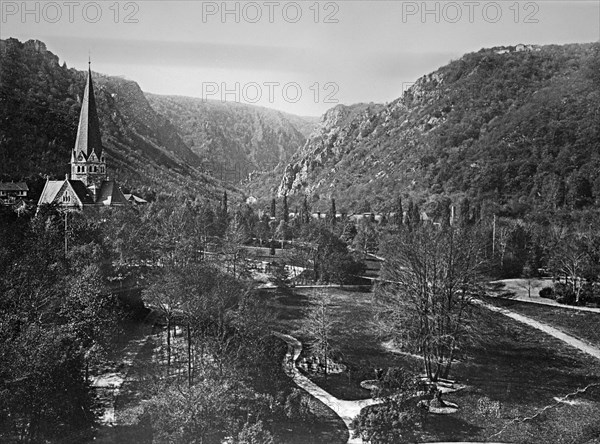 St. Peter's Church and Bode Valley with Rosstrappe