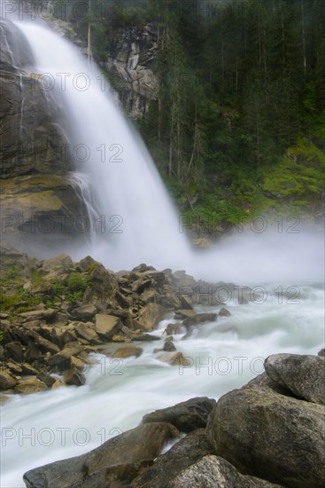 Krimml Waterfall in Hohe Tauern National Park