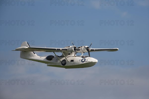Consolidated PBY Catalina aircraft in flight
