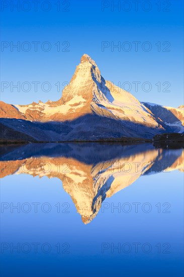 Matterhorn and mountain lake