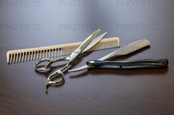 Scissors and comb