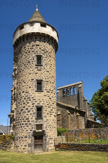 Tower of castle and the church Saint Gal