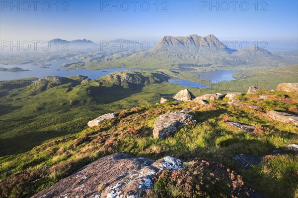 View of Suilven and Cul Mor