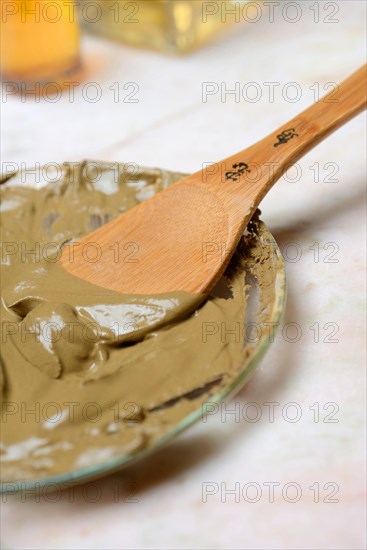 Red clay mixed with water