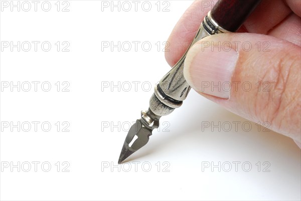 Penholder with nib