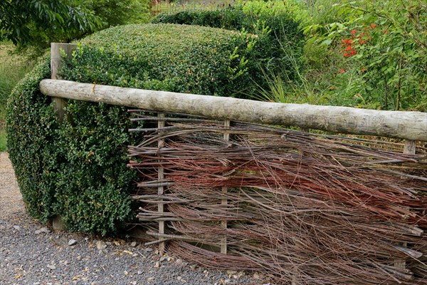 Wickerwork fence