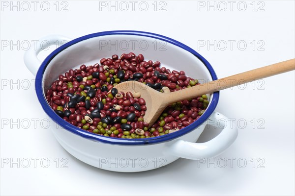 Various dried beans in bowl