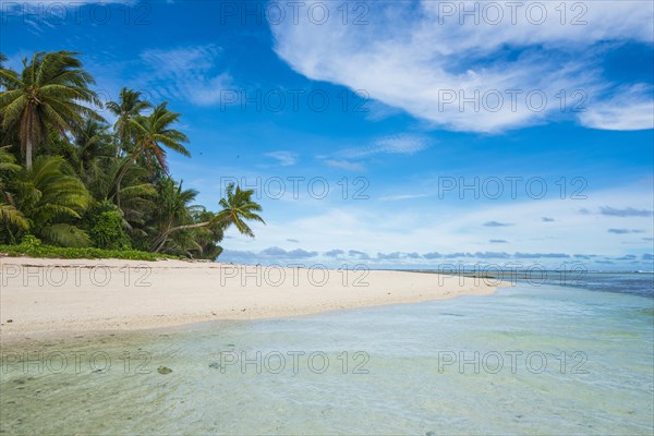White sand beach and turquoise water