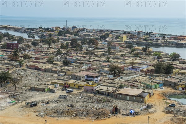 Overlook over Barracks in the slum