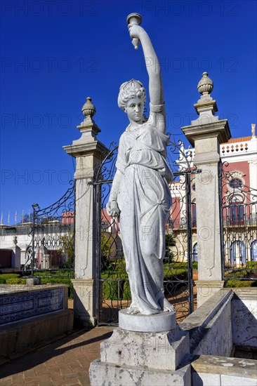 Statue In front of the Estoi Palace entrance