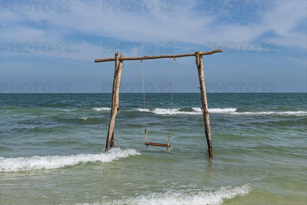 Swing in the ocean