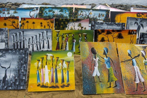 Local paintings in Kribi