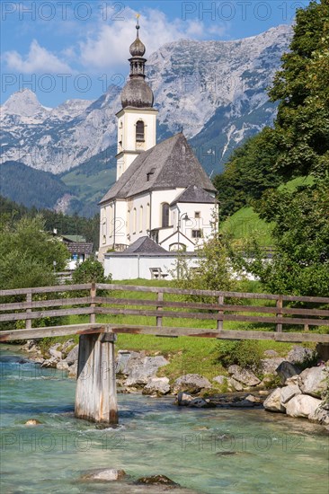Parish church St. Sebastian with Ramsauer Ache