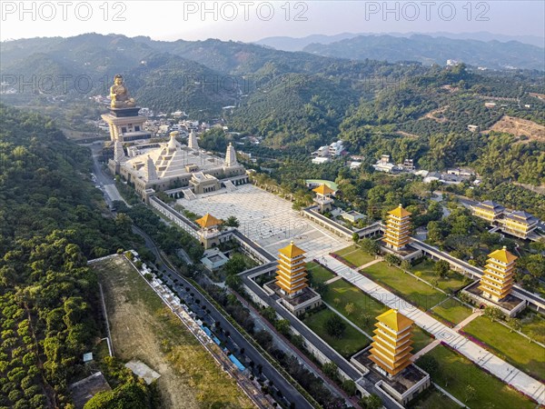 Aerial of Fo Guang Shan Monastery