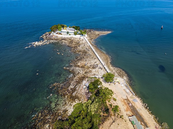 Aerial from the Myaw Yit Pagoda in the ocean near Dawei