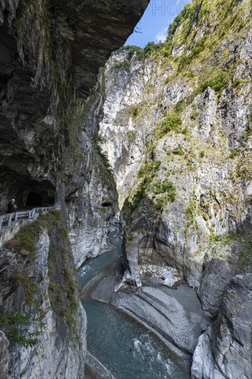 Road carved in the rocks