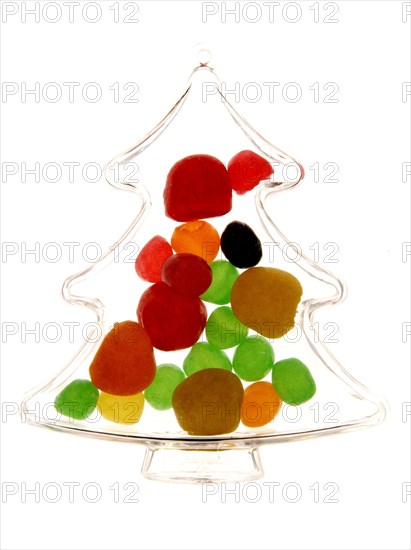 Plastic Christmas tree containing sweet