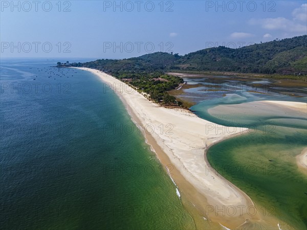 Aerial of Tizit beach