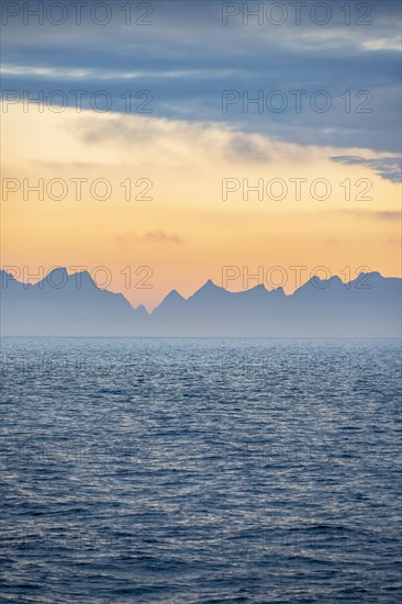 Evening mood over the ocean