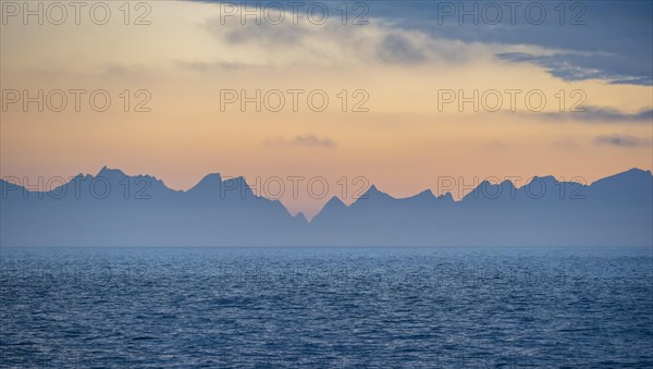 Evening mood over the ocean