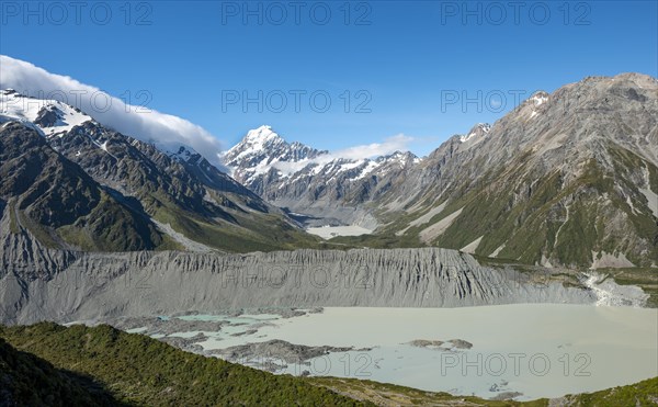 View of Hooker Valley with Mueller Lake