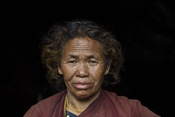 Portrait of an elderly woman