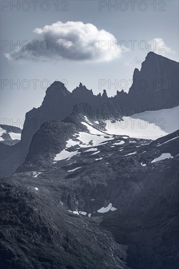 Jagged mountains