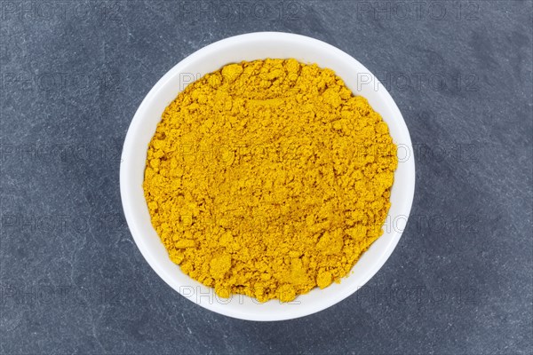 Curry Powder Curry Powder Spice From Top Slate Slate Board