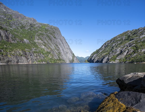 Fjord Trollfjord at Raftsund