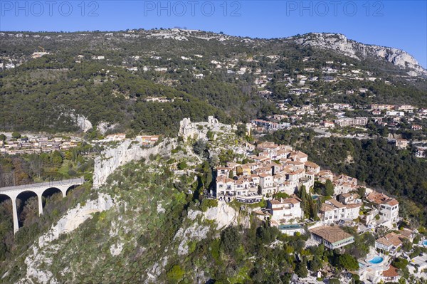 Aerial view of Eze Village