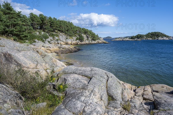 Coast in Furulunden nature park Park by Mannefjord