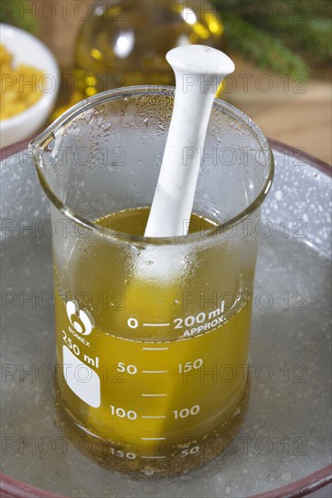 Production of spruce resin ointment