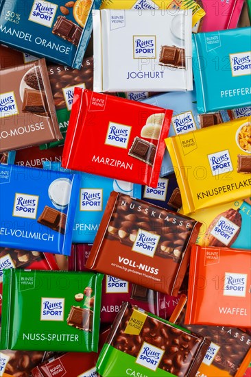 Ritter Sport chocolates different varieties wallpaper