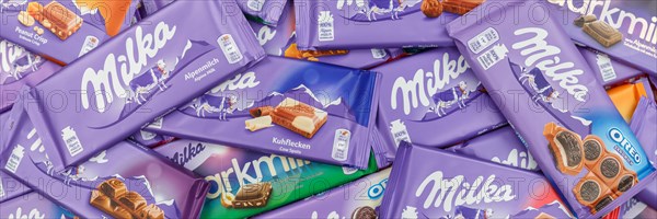 Milka chocolates different varieties wallpaper