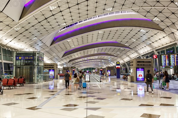 Midfield Concourse Terminal of Hong Kong Chek Lap Kok Airport