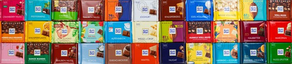Ritter Sport chocolates different varieties wallpaper