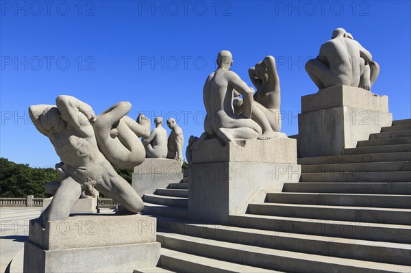 Human figures in granite