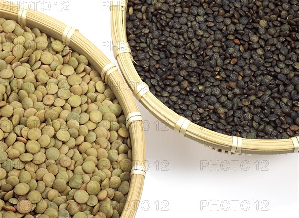 French lentils called Puy lentils and St. flour lentils
