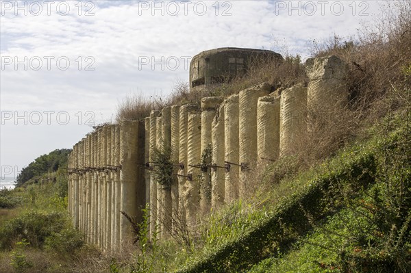 Military bunker on the beach of Obzor