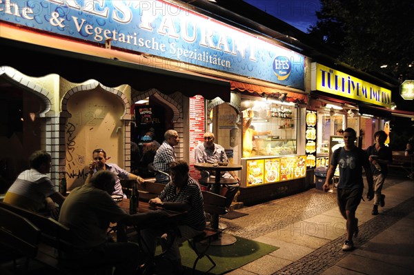 Turkish restaurant with an outdoor terrace, Berlin, Germany