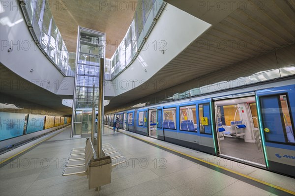 New subway at Garching-Forschungszentrum subway station