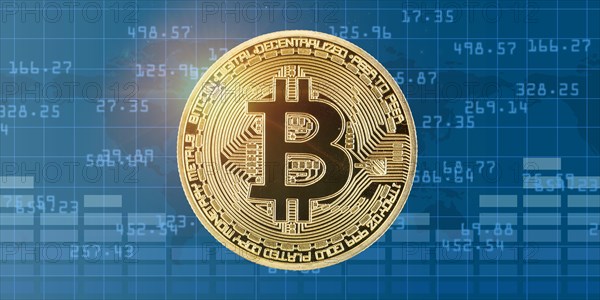 Bitcoin cryptocurrency online pay digital money cryptocurrency economy finance banner text free space copyspace