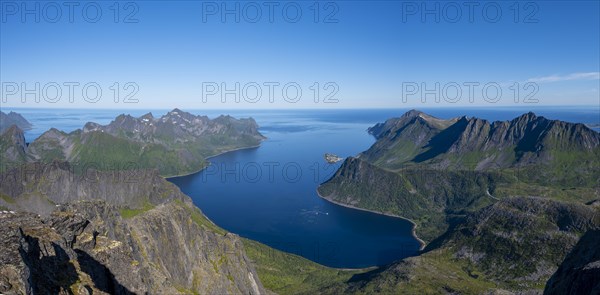 Fjord and mountains