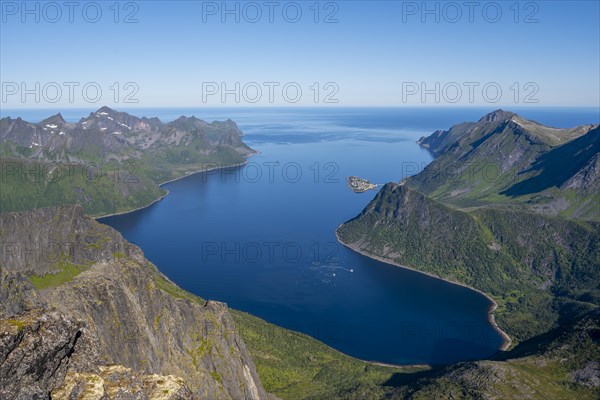 Fjord and mountains
